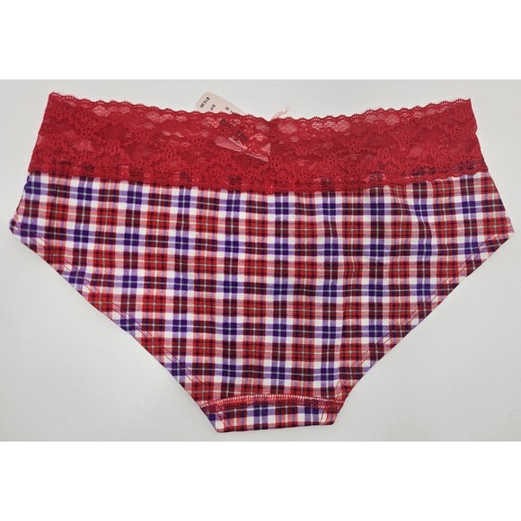 VICTORIA’S SECRET Soft Cotton blend Lace Low Rise Hip Hugger Panty Size S/P Lace - Picture 2 of 5